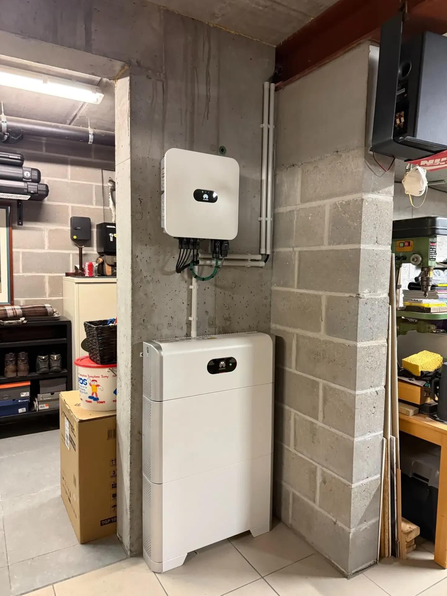 Thuisbatterij installatie